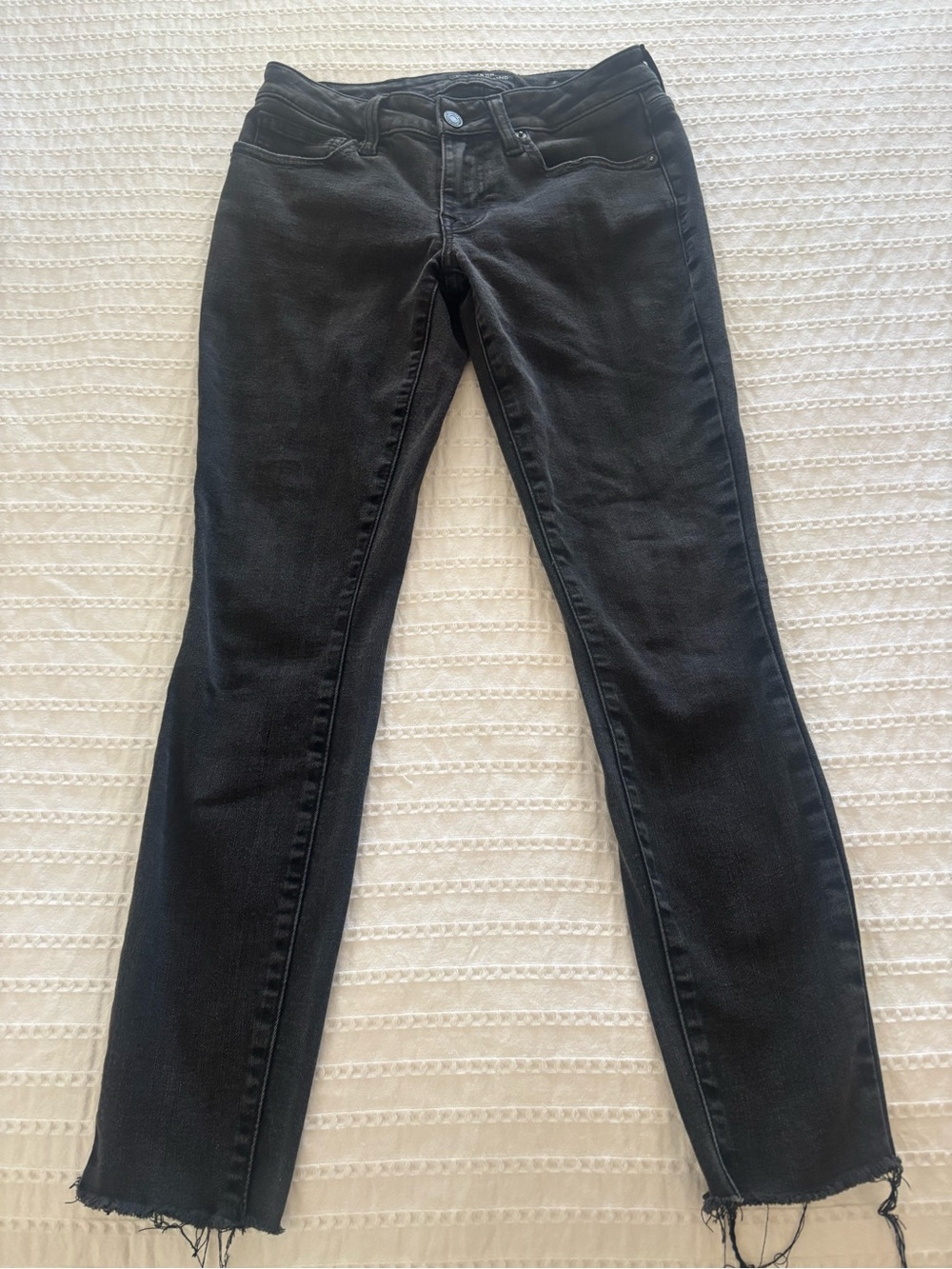 Lucky Brand Women's Black Low Rise Skinny Ankle Jeans Size 2/26